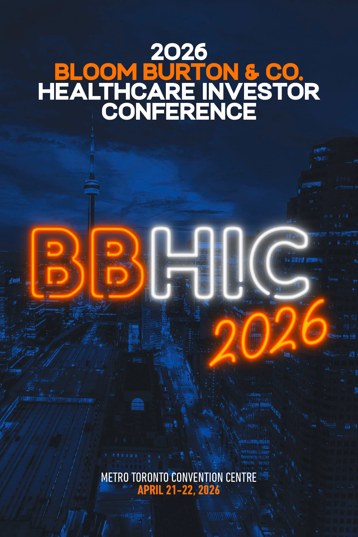 2026 Bloom Burton & Co., Healthcare Investor Conference Booklet Cover