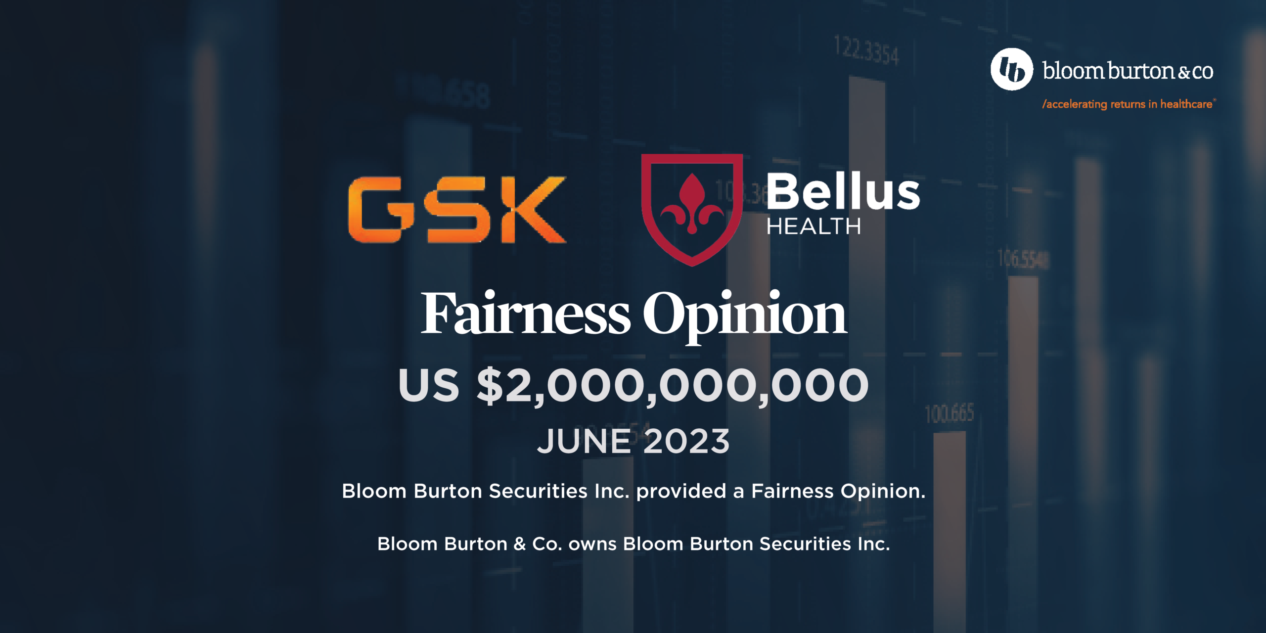 GSK completes acquisition of BELLUS Health - Bloom Burton