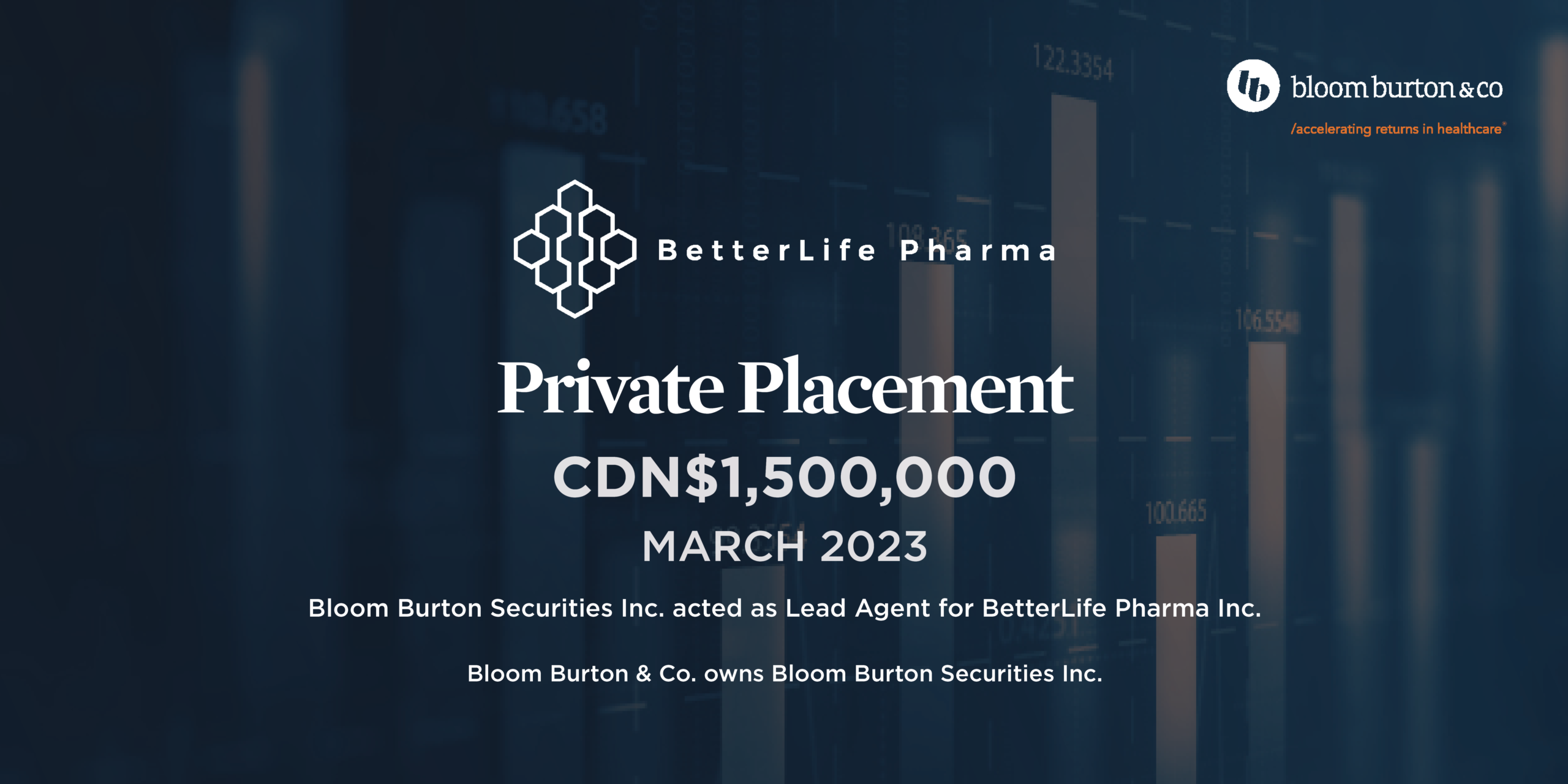 BetterLife Closes $1,857,143 of Private Placement - Bloom Burton