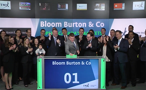 Bloom-Burton-opens-the-TSX-2016